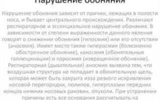 Обострилось обоняние причины